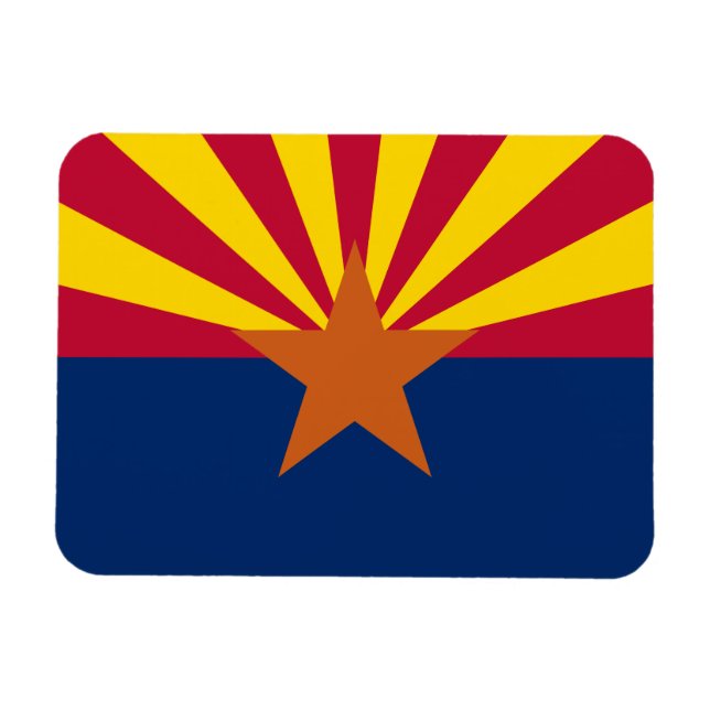 Arizona State Flag Magnet (Horizontal)