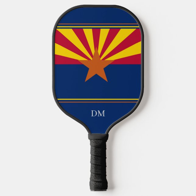 Arizona State Flag Monogram Pickleball Paddle (Front)