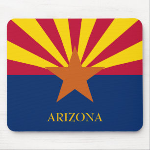 Arizona State Flag Mouse Pad Customise Text