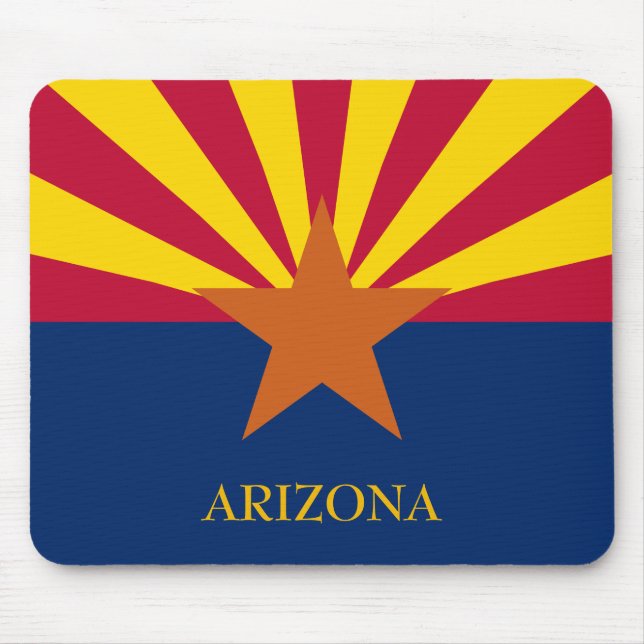 Arizona State Flag Mouse Pad Customise Text (Front)