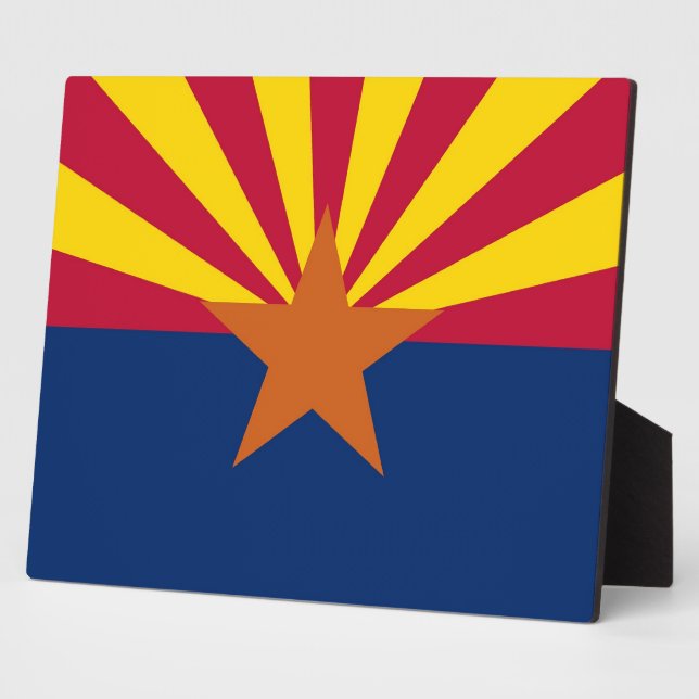 Arizona State Flag Plaque (Side)
