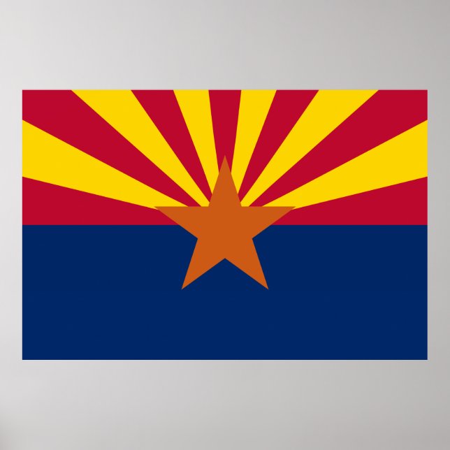 Arizona State Flag Poster (Front)