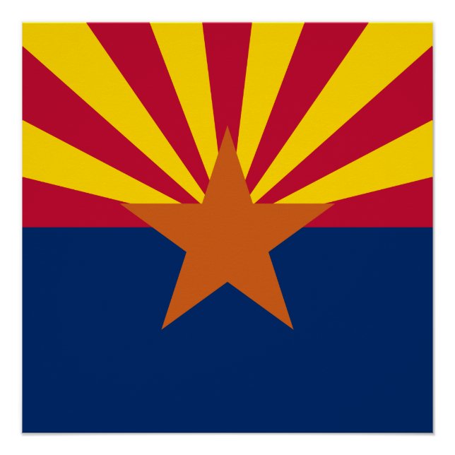 Arizona State Flag Poster (Front)