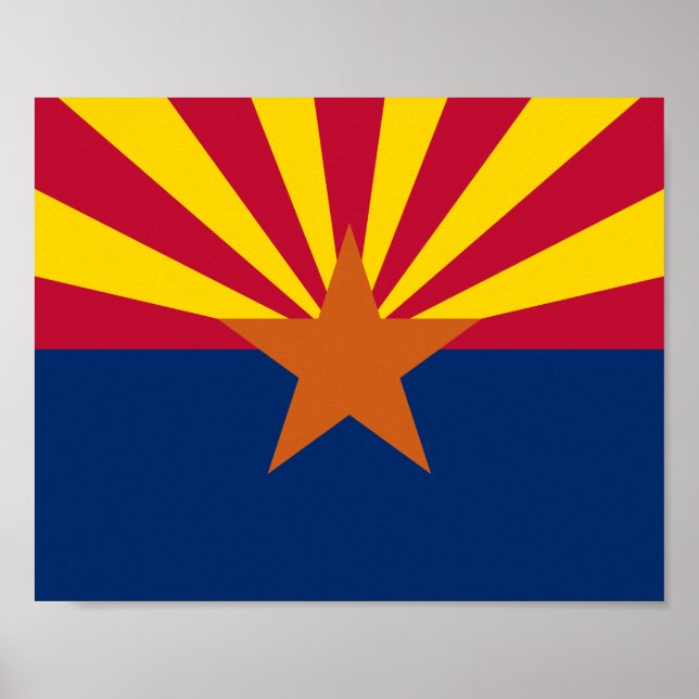 Arizona State Flag Poster (Front)
