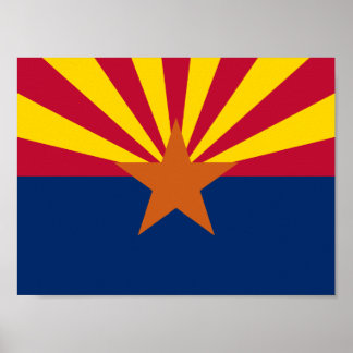 Arizona State Flag Poster