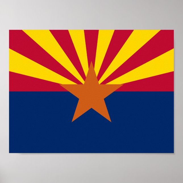 Arizona State Flag Poster (Front)