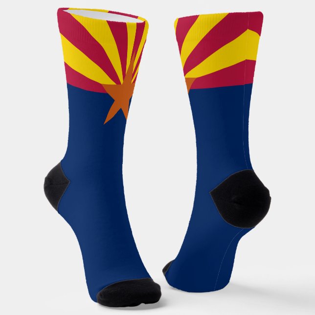 Arizona State Flag Proud Arizonan Socks (Angled)