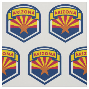 Arizona State Flag Shield Fabric