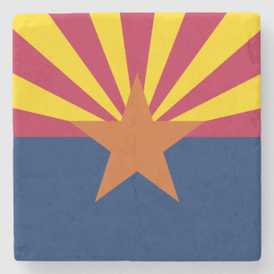 Arizona State Flag Stone Coaster