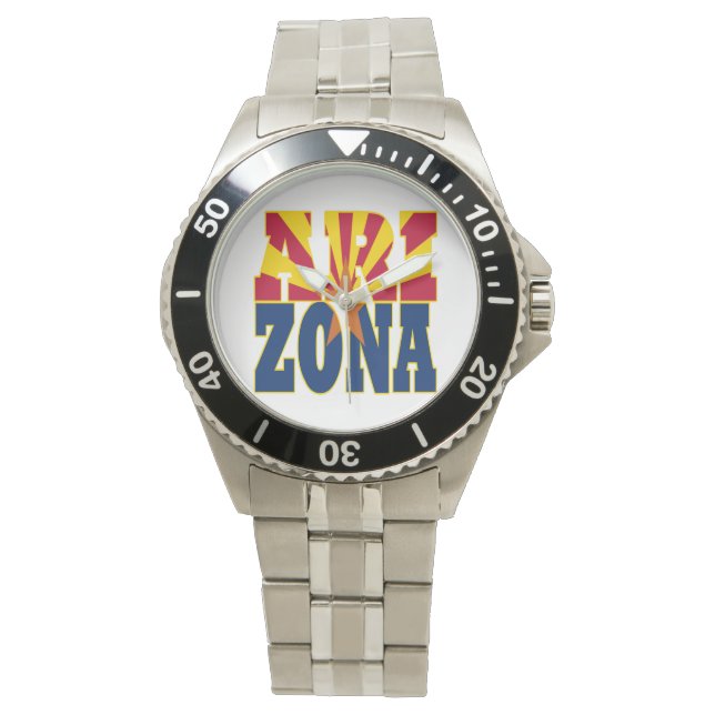 Arizona state flag text watch (Front)
