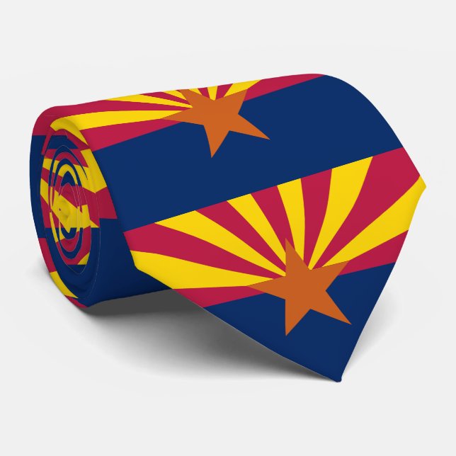 Arizona State Flag Tie (Rolled)