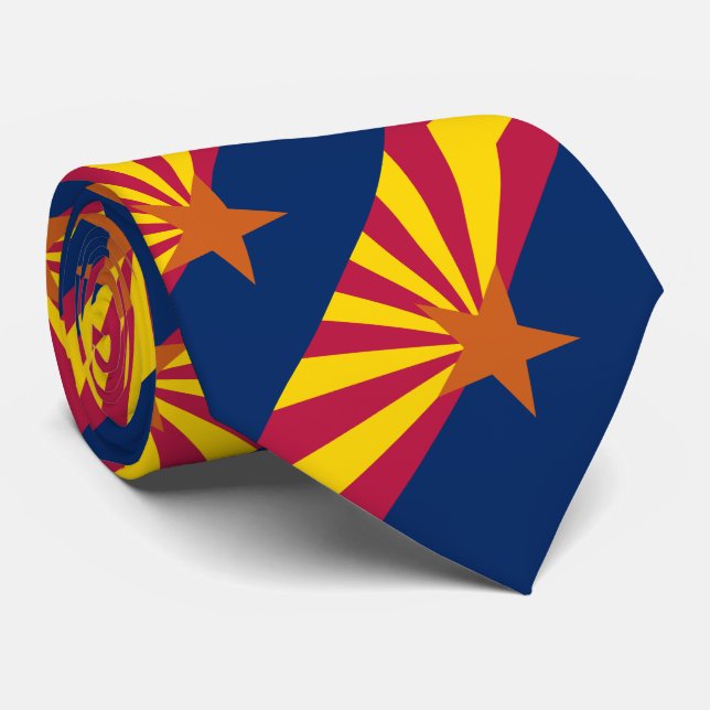 Arizona State Flag Tie (Rolled)