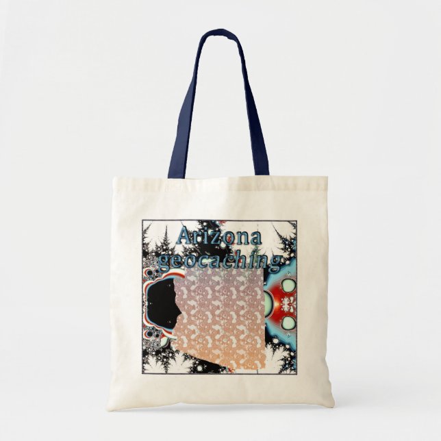 Arizona State Geocaching Travel Tote Bag (Front)