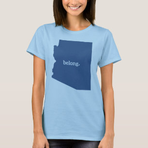 Arizona State Map Belong T-Shirt