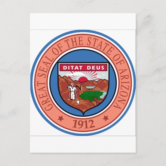 Arizona State Seal Postcard (Front)
