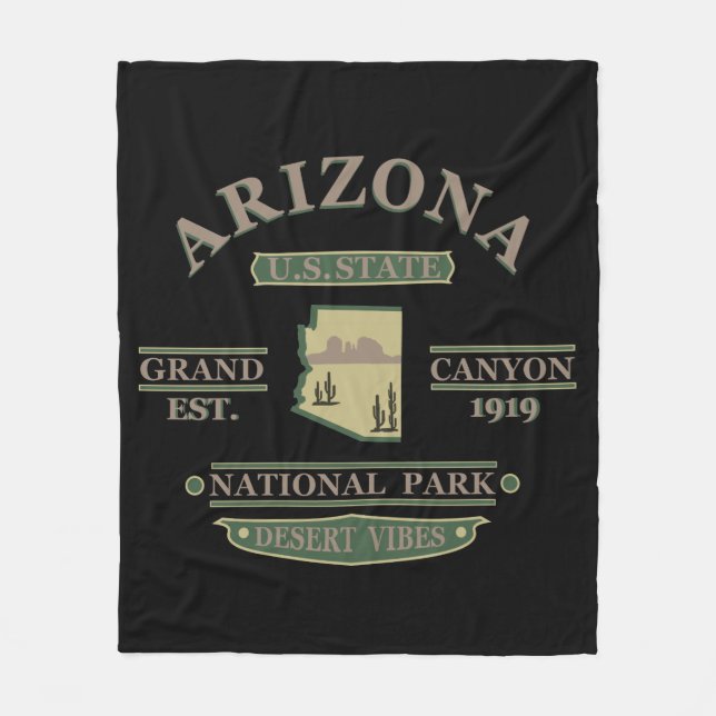 Arizona state Sedona National park grand canyon Fleece Blanket (Front)