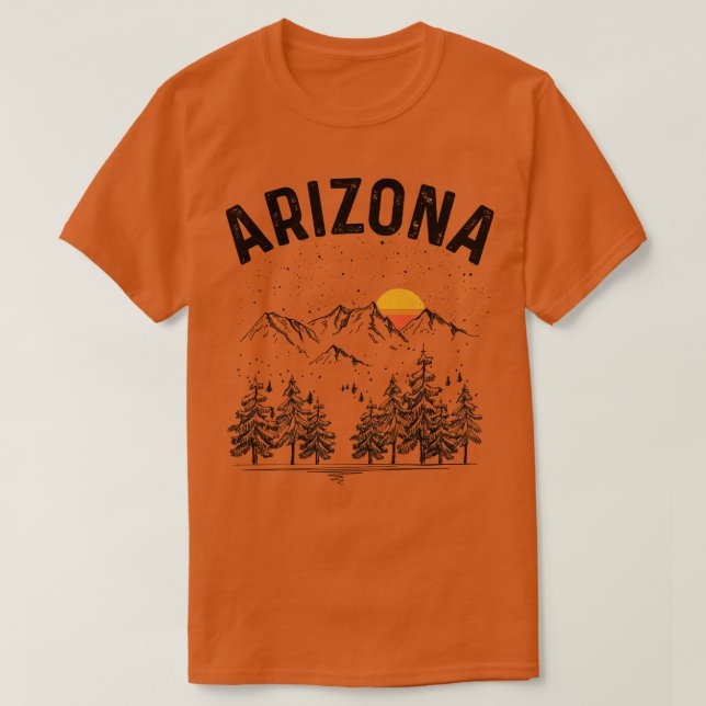 Arizona State Vintage Retro T-Shirt (Design Front)