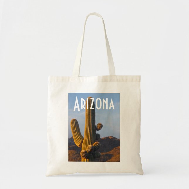Arizona Sunlit Saguaro Bag (Front)