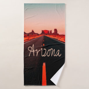 Arizona Sunrise Desert Red Rocks Bath Towel