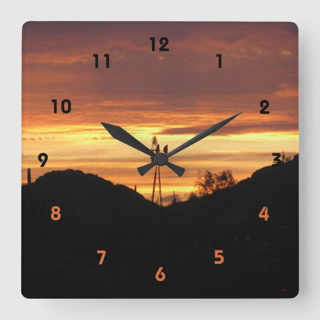Arizona Sunset Clock (Front)