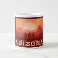 Arizona Sunset custom monogram jumbo mug