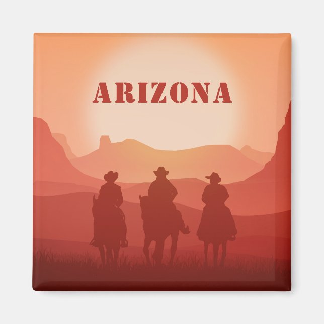 Arizona Sunset custom text magnet (Front)