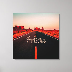 Arizona Sunset Desert Red Rocks Canvas Print