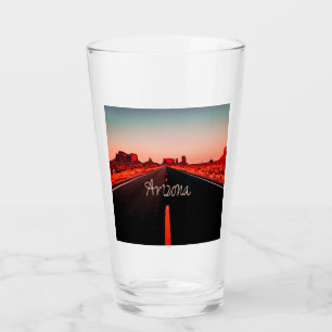 Arizona Sunset Desert Red Rocks Glass