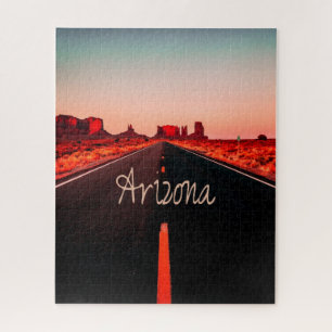 Arizona Sunset Desert Red Rocks Jigsaw Puzzle
