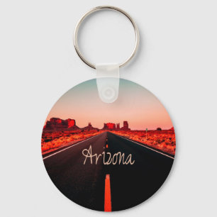 Arizona Sunset Desert Red Rocks Key Ring