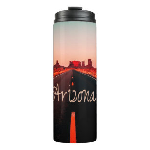 Arizona Sunset Desert Red Rocks Thermal Tumbler