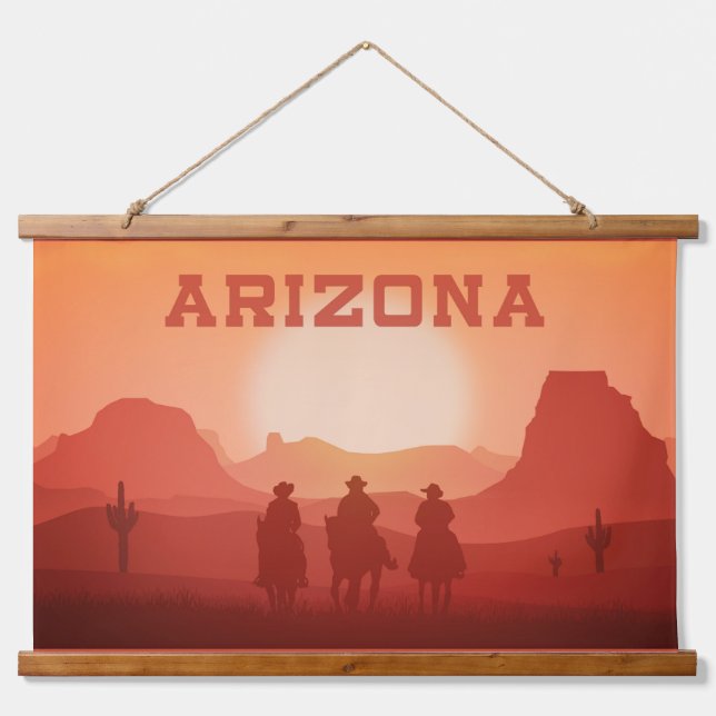 Arizona Sunset Hanging Tapestry (Front)