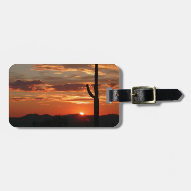 Arizona Sunset Luggage Tag (Front Horizontal)