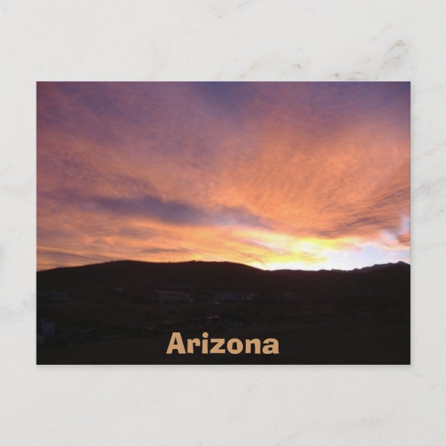 Arizona Sunset Postcard (Front)