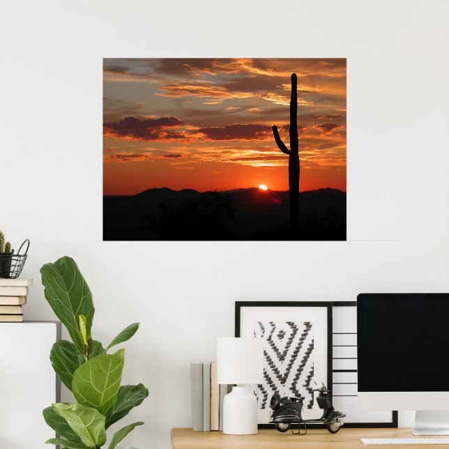 Arizona Sunset  Poster (Home Office)