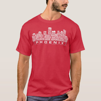 Arizona Team 23 Player Roster Phoenix City Skylin T-Shirt