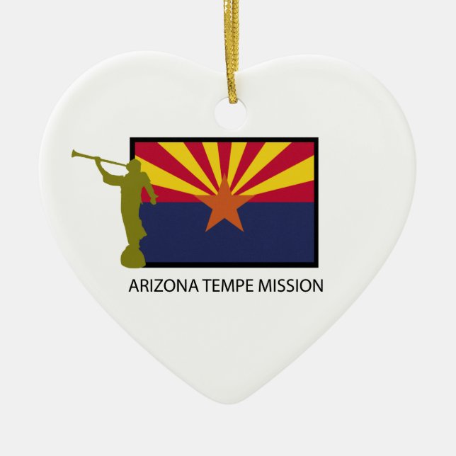 ARIZONA TEMPE MISSION LDS CTR CERAMIC TREE DECORATION (Front)