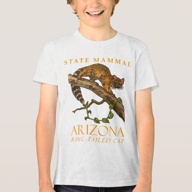 Arizona Territory Mammal The Ring-Tailed Cat Tri-Blend Shirt (Front)