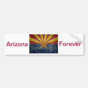 Arizona, the 48th state Flag Bumper Sticker