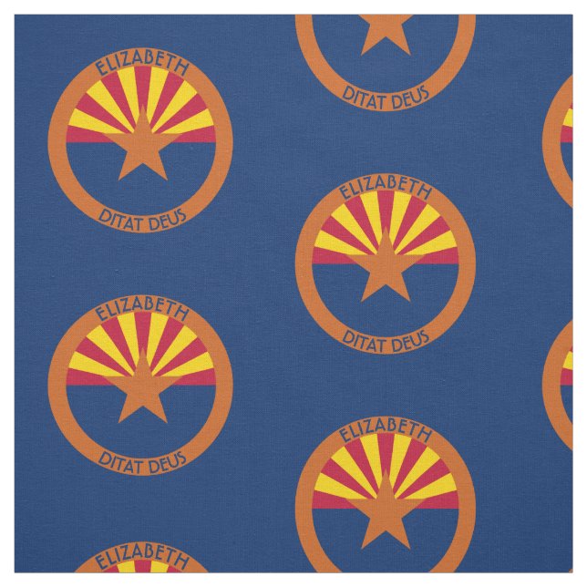 Arizona The Copper State Personalised Flag Fabric (Swatch)