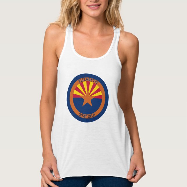 Arizona The Copper State Personalised Flag Singlet (Front)