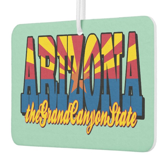 Arizona the Grand Canyon State Car Air Freshener (Left)