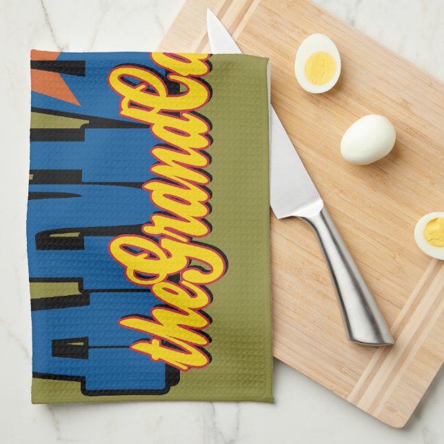 Arizona the Grand Canyon State Tea Towel (Quarter Fold)