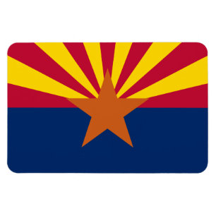Arizona The Grand Canyon State US Flag Magnet