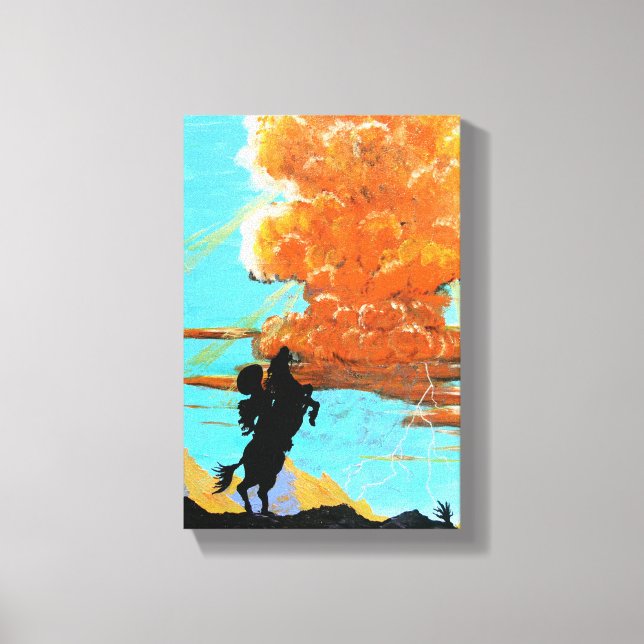 Arizona thunderhead canvas print (Front)