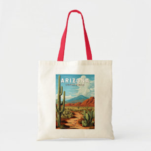 Arizona Travel Art Vintage Tote Bag