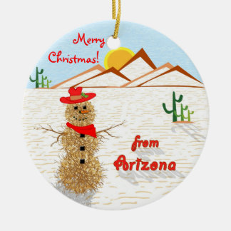 Arizona Tumbleweed Christmas Ceramic Tree Decoration