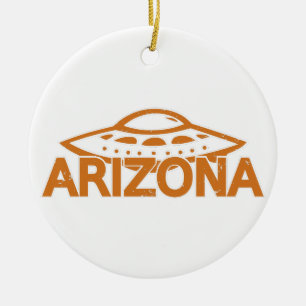 Arizona UFO Ceramic Tree Decoration