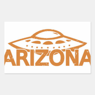 Arizona UFO Rectangular Sticker