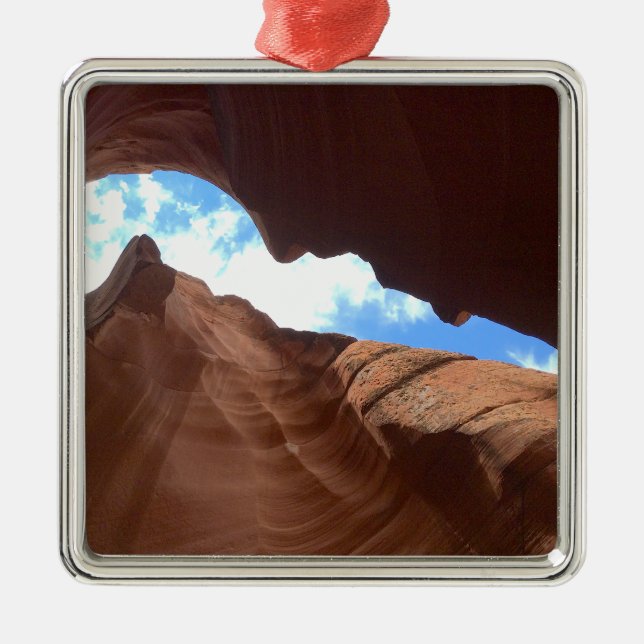ARIZONA - Upper Antelope Canyon B - Red Rock Metal Tree Decoration (Front)